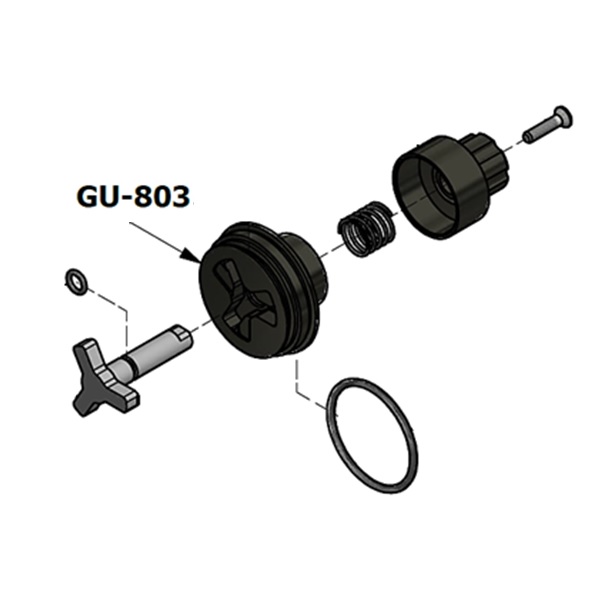 PMC GU-803 CYLINDER END CAP