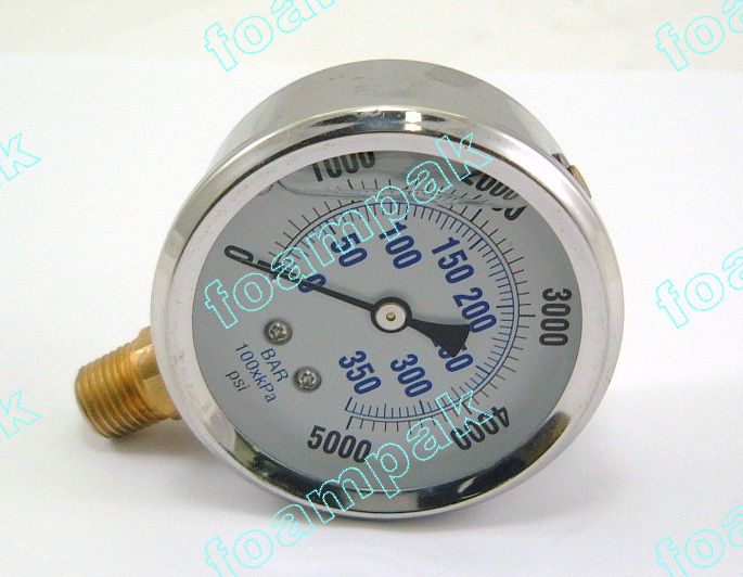 102814 6314-13/296816 GAUGE, PRESSURE, FLUID, 0-5000 PSI (REF - 803)***