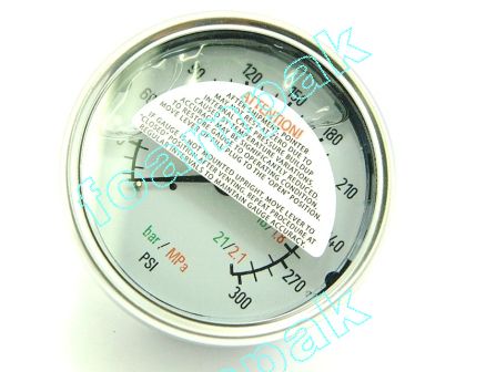 120300 FLUID PRESSURE GAUGE, WTRBRN