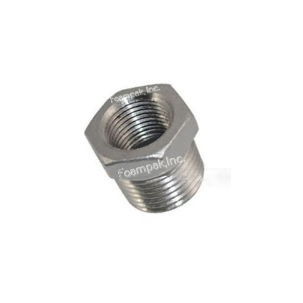 100206 BUSHING, 1/2M x 1/4F STEEL, PIPE**